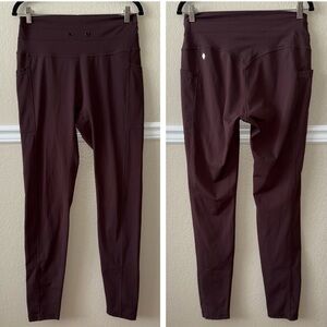 POPFLEX Brown Cargo Legging with Pockets Size 1X